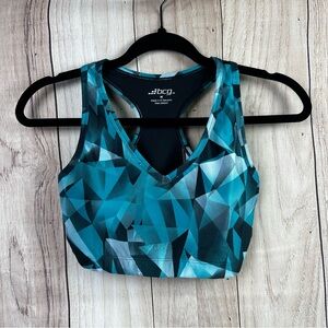 BCG Women's Teal Geometric Sports Bra